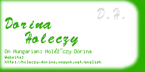 dorina holeczy business card